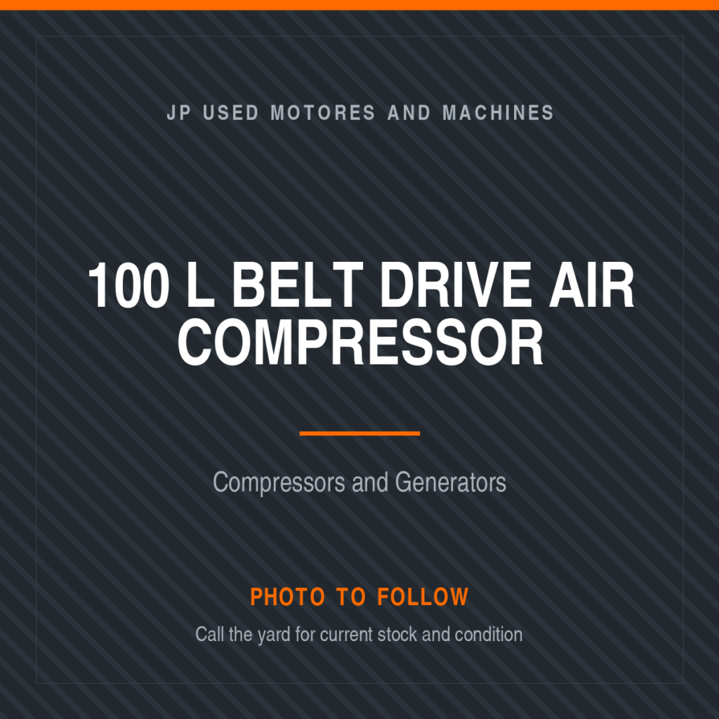100 L Belt Drive Air Compressor placeholder image, photo to follow