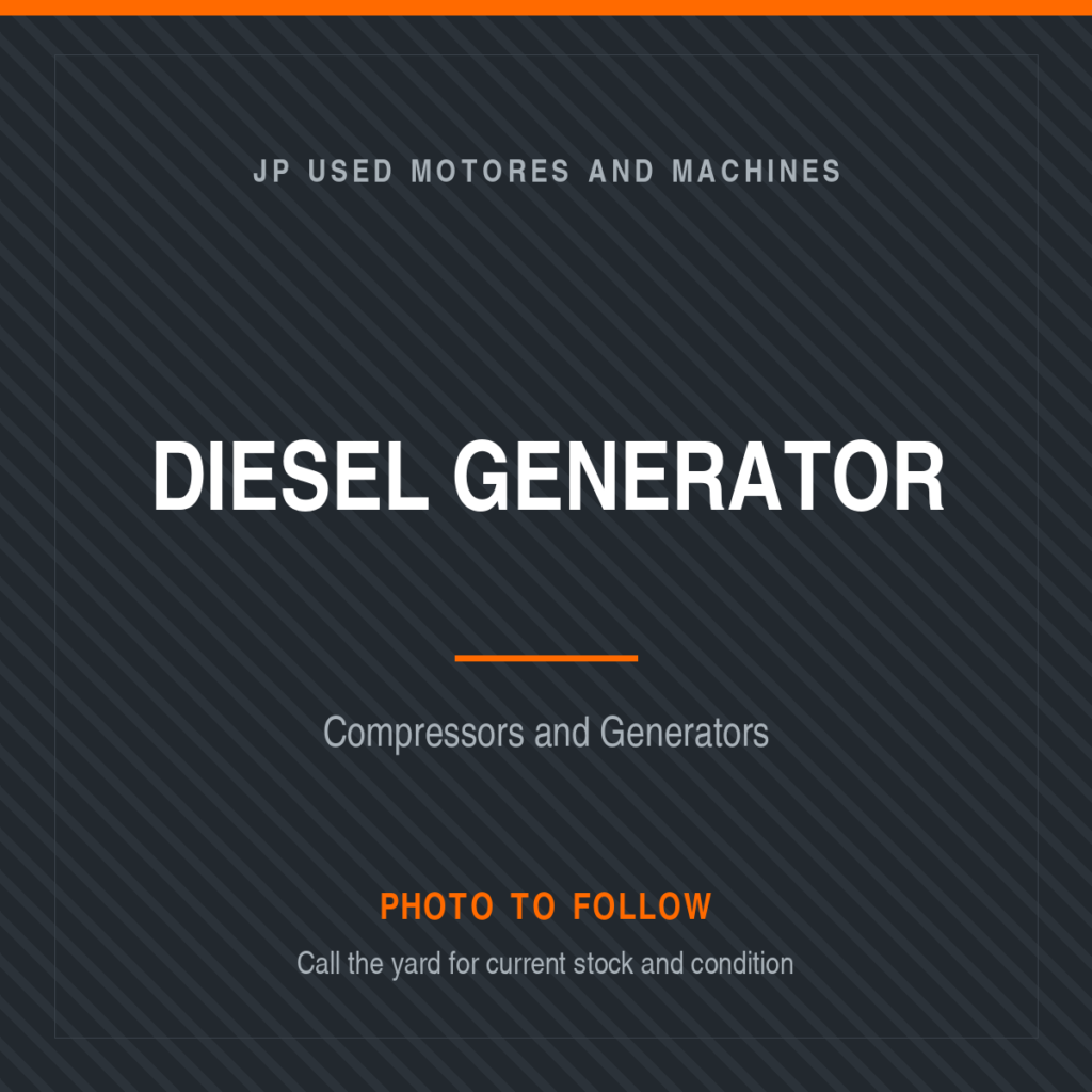 Diesel Generator placeholder image, photo to follow