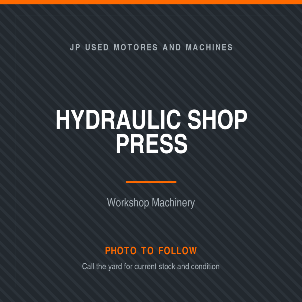 Hydraulic Shop Press placeholder image, photo to follow