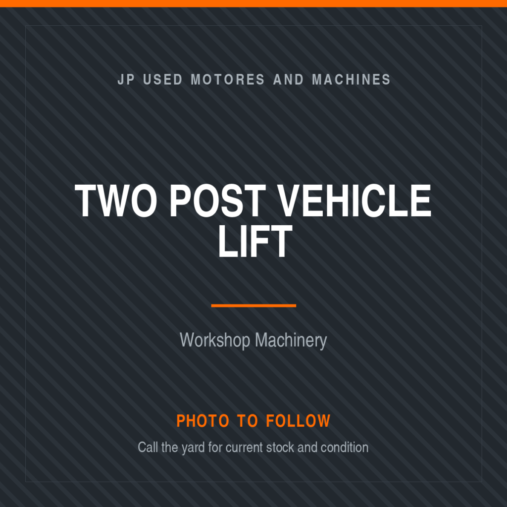 Two Post Vehicle Lift placeholder image, photo to follow